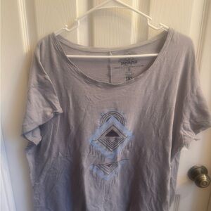 Prana Gray Graphic Women's Top